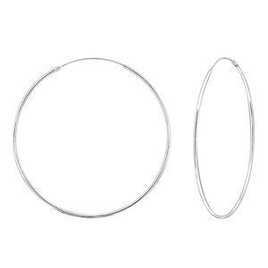 Sterling Silver Hoop Earrings 60mm​